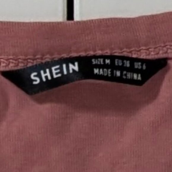 Shein Pink T-Shirt Size M - Picture 2 of 2
